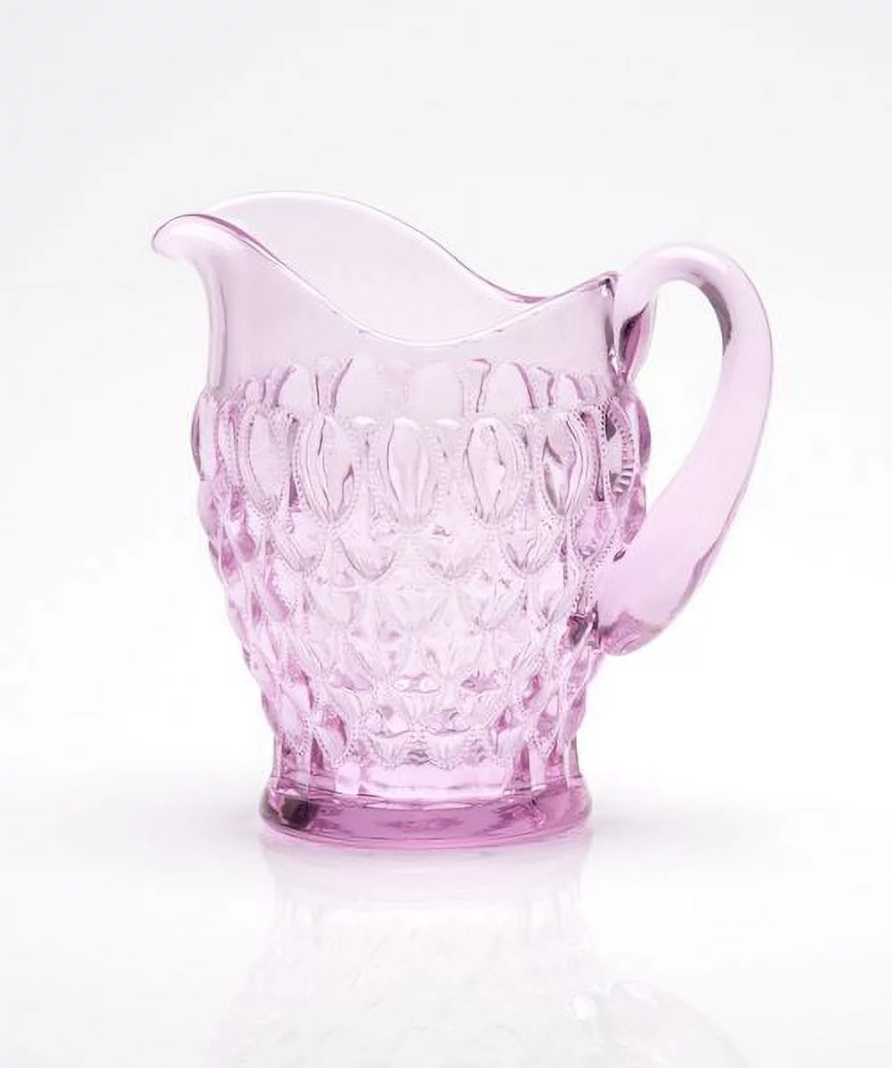 Mosser Glass Elizabeth Pitcher in Rose Pink Crystal