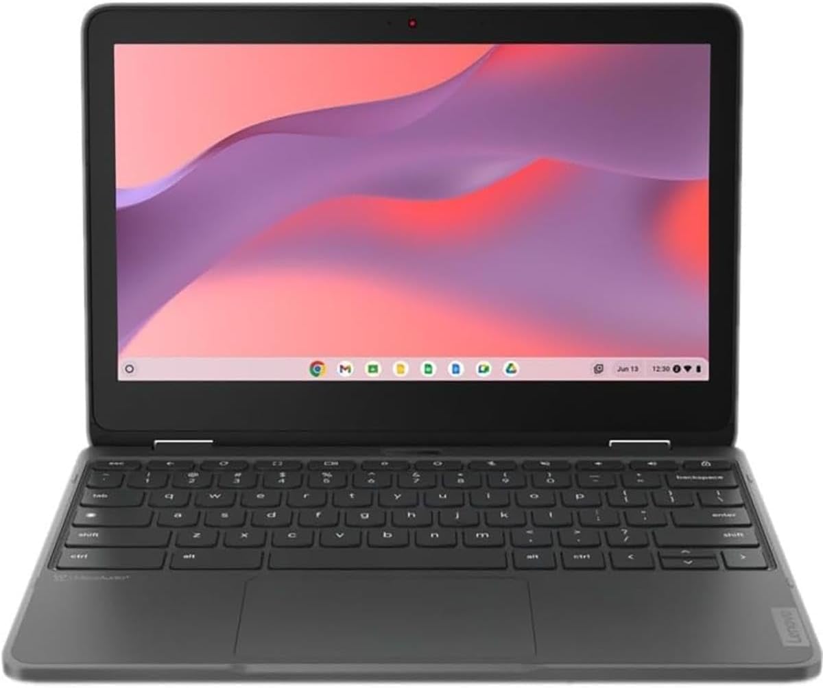 Lenovo 300e Yoga Chromebook Gen 4 82W2000AUS 11.6" Touchscreen Convertible 2 in 1 Chromebook - HD - Octa-core - 4 GB - 32 GB Flash Memory - Graphite Gray