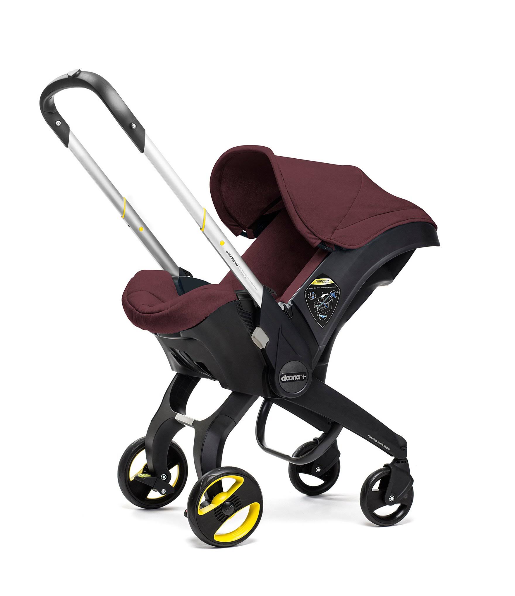 Doona Infant Car Seat Stroller with Base Burgundy Cherry