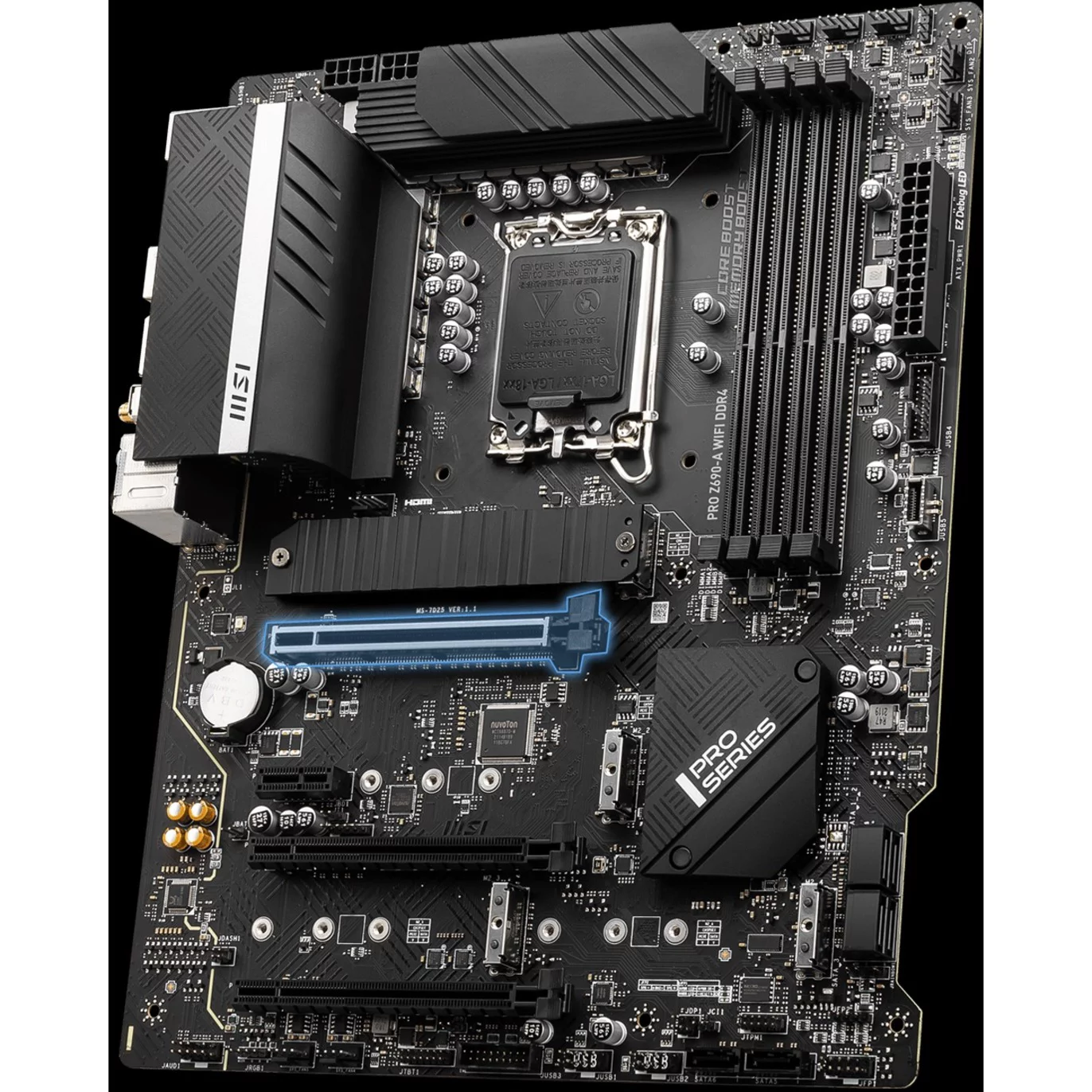 MSI Z690-A WIFI DDR4 Desktop Motherboard - Intel Chipset - Socket LGA-1700 - Intel Optane Memory Ready - ATX - Pentium Gold, Celeron, Core i5, Core i7, Core i9 Processor Supported - 128 GB DDR4 SDRAM