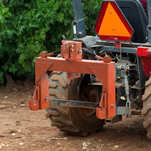 YITAMOTOR 3 Point Quick Hitch, 3000 lbs 3-Pt Attachments with 2" Receiver Hitch Adaptation to Category 1 & 2 Tractor with 5 Level Adjustable Bolt