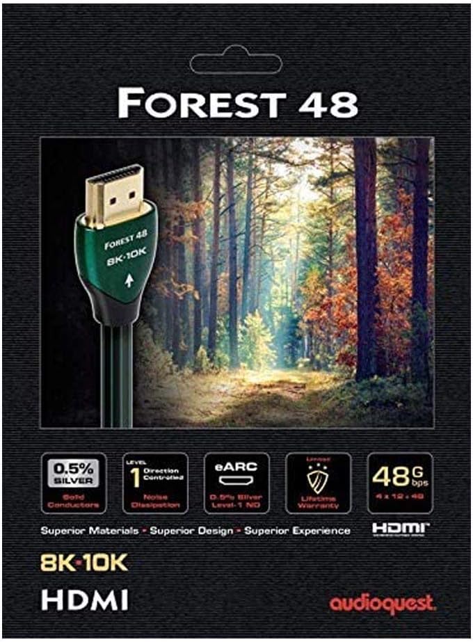 AudioQuest Forest 48 1.5m 8K-10K 48Gbps HDMI Cable (5.0ft)