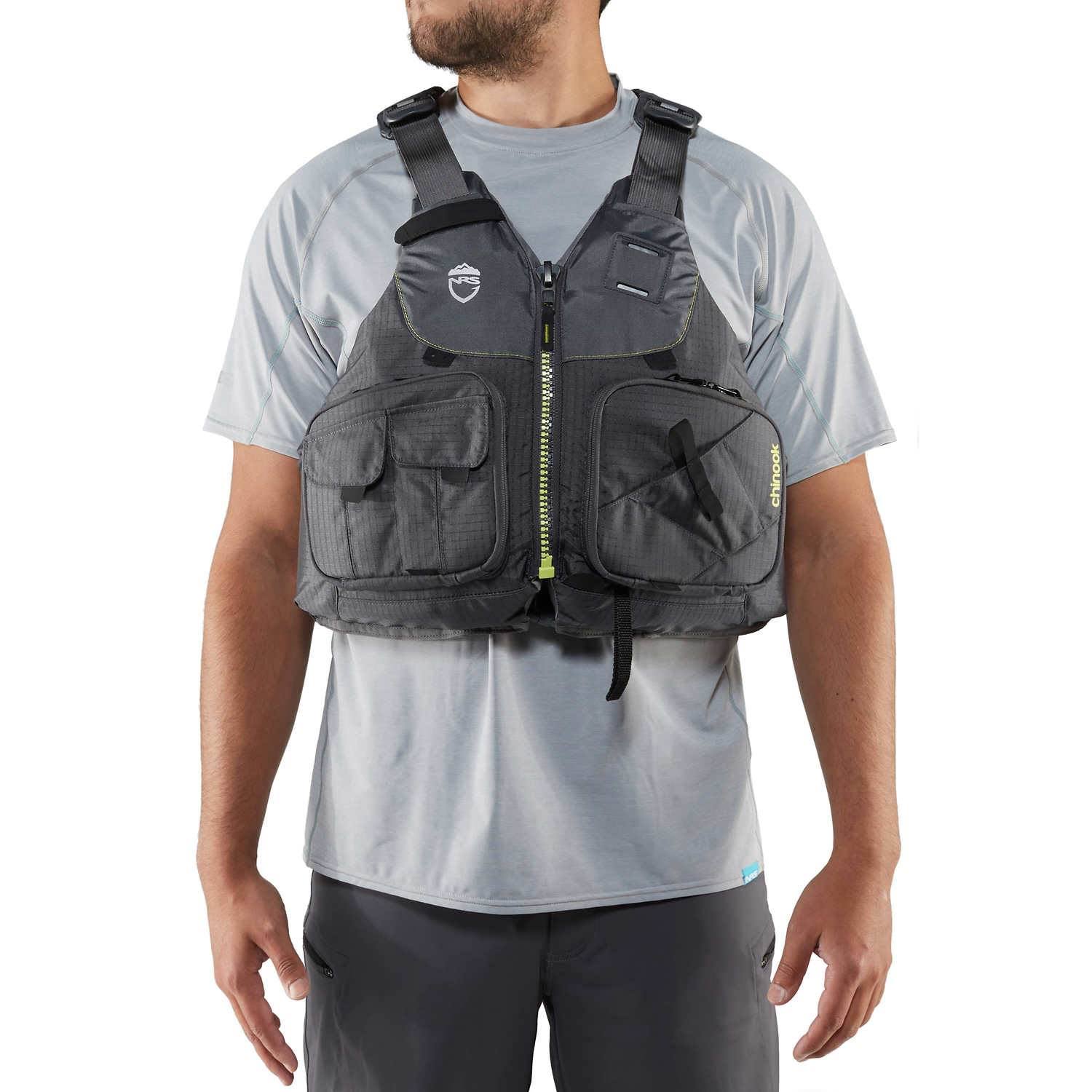 NRS - Chinook Fishing PFD Xs-M / Charcoal
