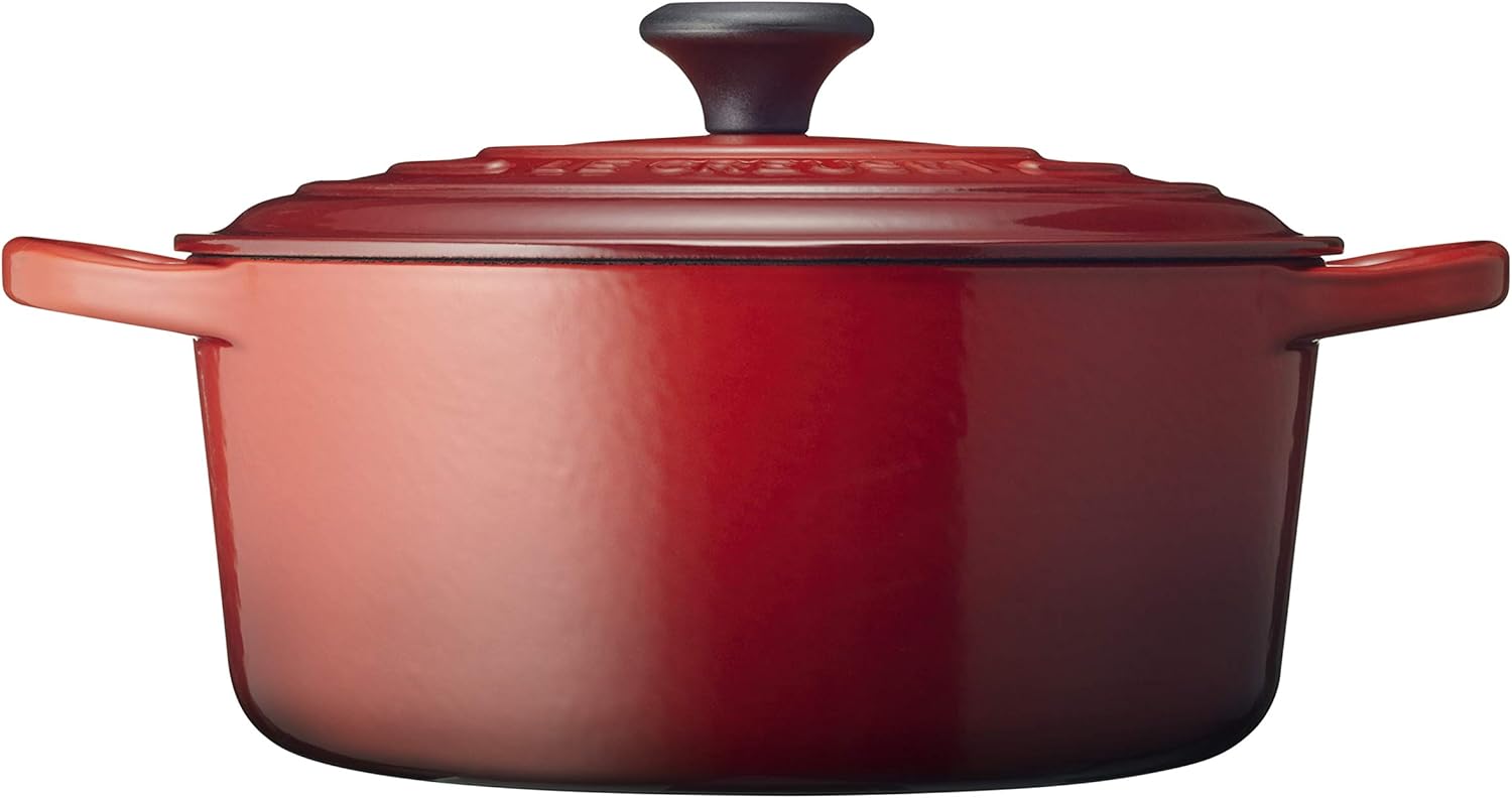 Le Creuset Enameled Cast Iron Signature Round Dutch Oven, 4.5 qt., Cerise