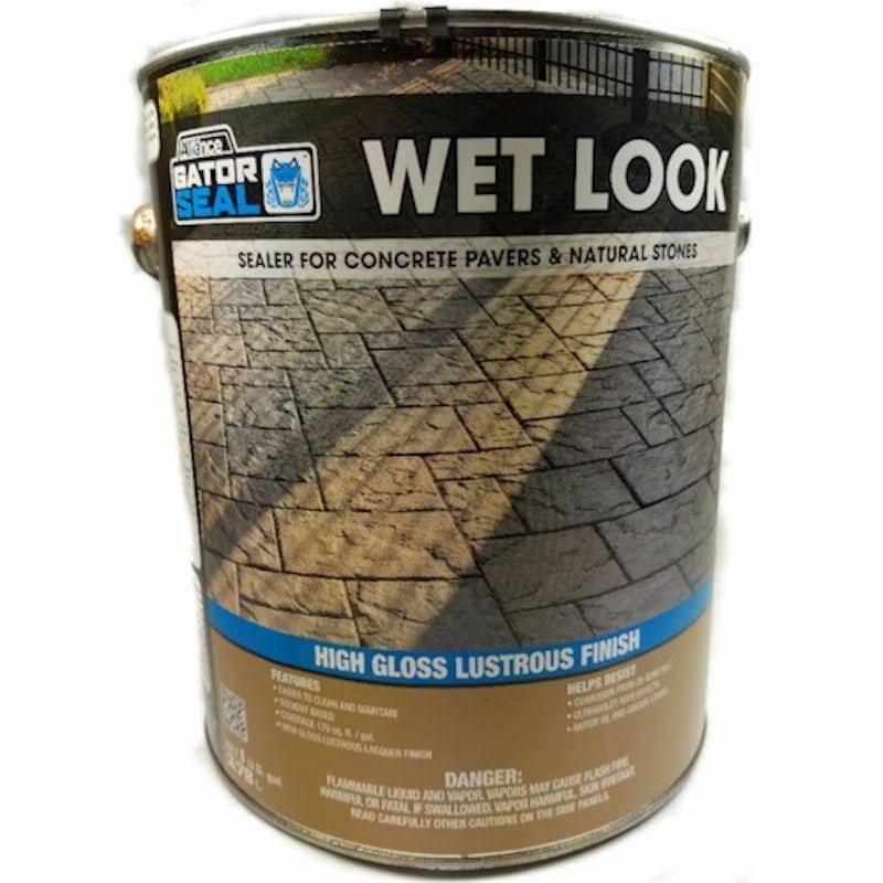 Alliance Gator Seal Wet Look Sealer for Pavers u0026 Natural Stones 1 Gal Can