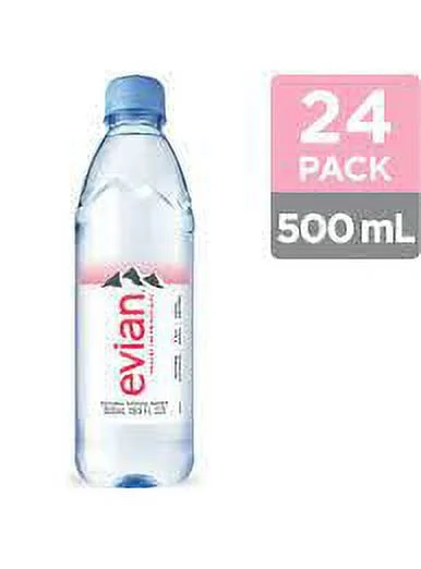 Evian - Spring Water - 500 mL (2 Plastic Bottles)