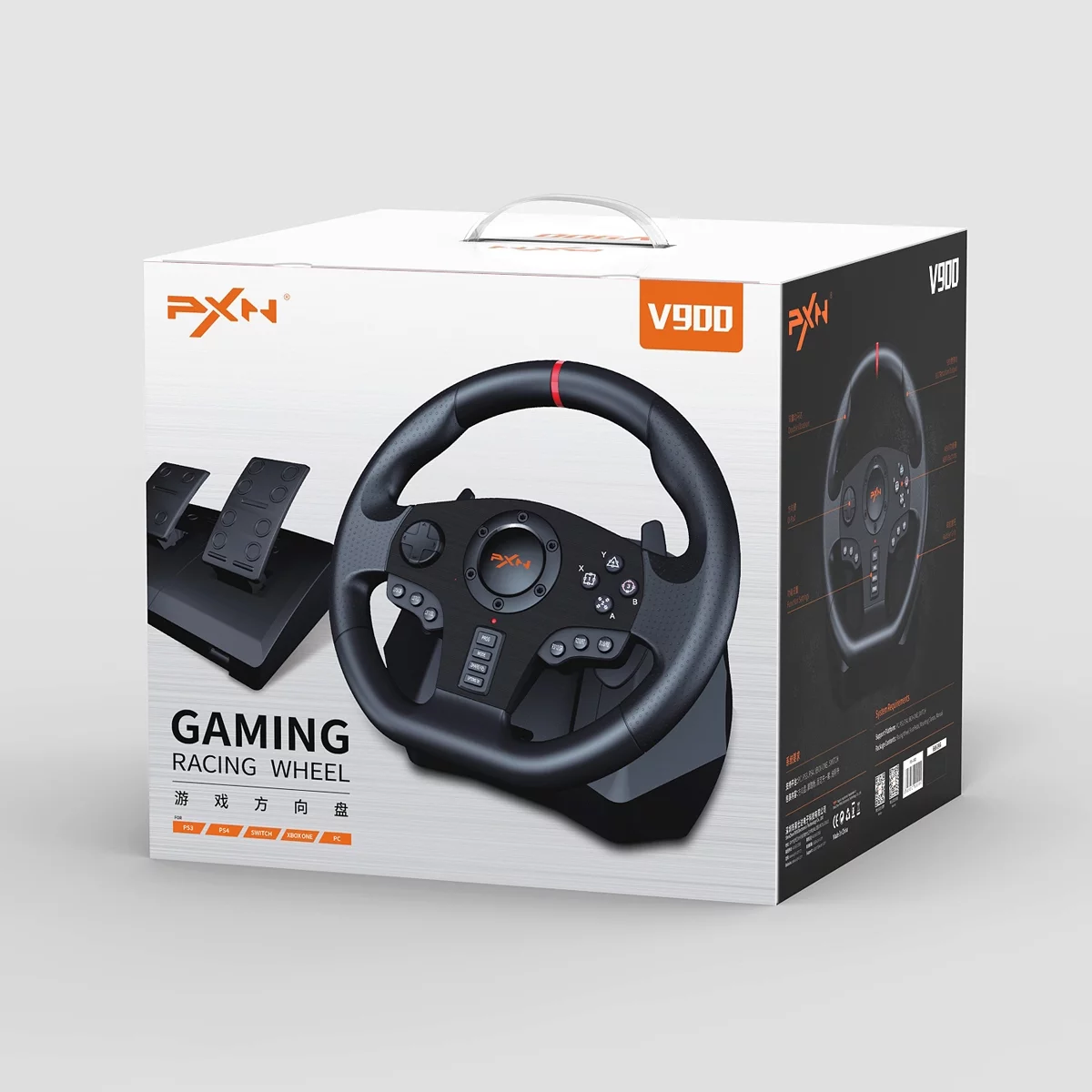 Xbox Steering Wheel,  PXN V900 270/900° PC Gaming Racing Wheels for Xbox Series X|S, PS4, Xbox One, PC, Nintendo Switch, Android TV