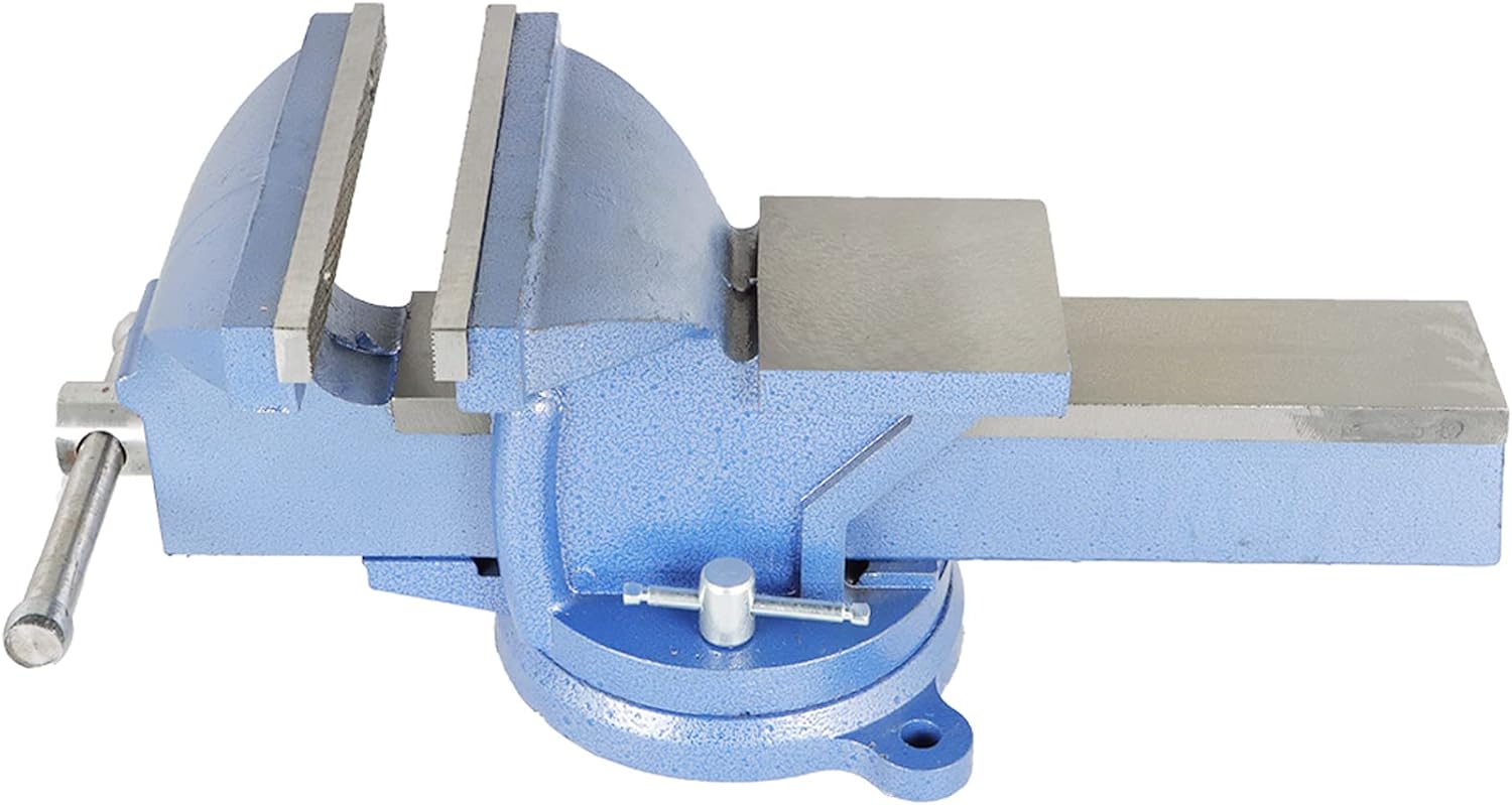 8 Swivel Bench Vise 8-Inch Heavy Duty Bench Vise Clamp Vises Locking Base Top Anvil Work Bench Fit for Home and Business Application
