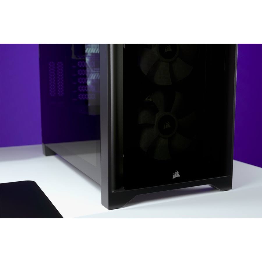 Corsair iCUE 4000X RGB Tempered Glass Mid-Tower ATX Case - Black
