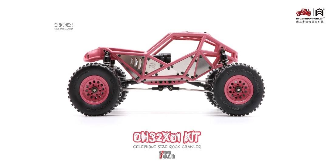 Orlandoo-Hunter 4WD Rock Crawler RC Kit, 1/32 Scale