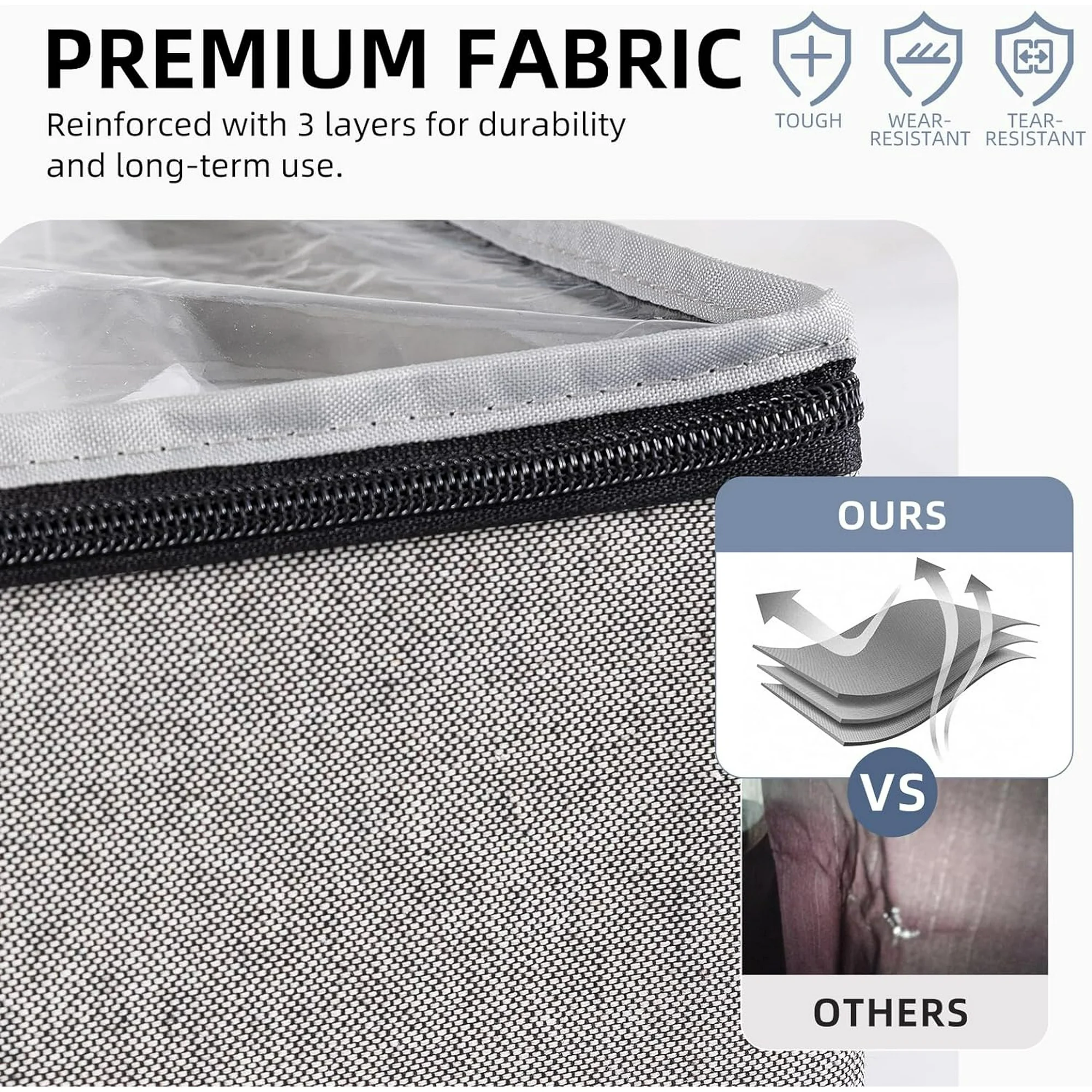 Under Bed Vacuum Storage Bags for Comforters and Blankets, Save 80% Space, Large Capacity Foldable Under Bed Storage Box for Quilts Pillow Blankets Linen, 41 x 17.7 x 6, Jumbo Vacuum Seal