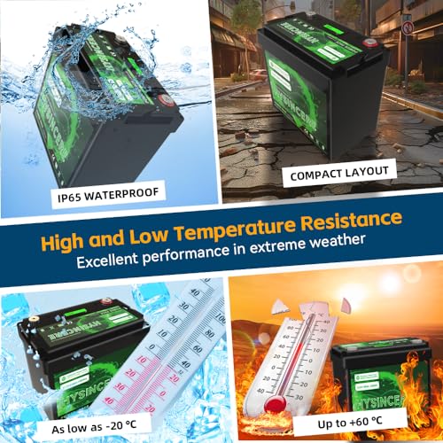 12V 100Ah LiFePO4 Lithium Battery, 100A BMS Deep Cycle Rechargeable Lithium Battery with Up to 4000 Cycles for RV, Solar, Trolling Motor, Travel Trailer, Energy Storage