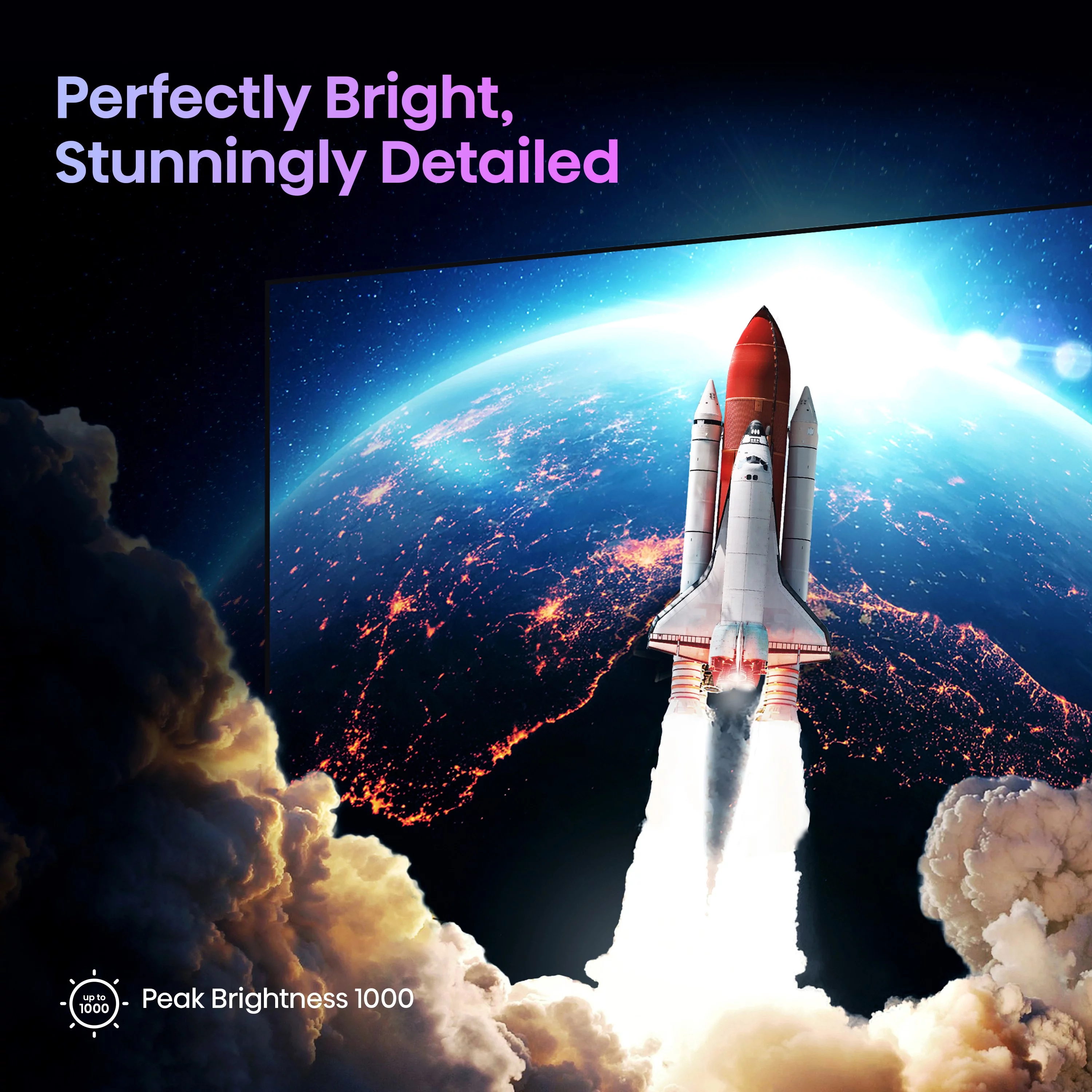 Hisense 65" Class U7 Series Mini-LED ULED 4K UHD Google Smart TV (65U7K) - QLED, Native 144Hz, 1000-Nit, Dolby Vision IQ, Full Array Local Dimming, Game Mode Pro