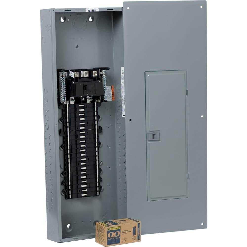Square D QO 200 Amp 42-Space 42-Circuit Indoor Main Breaker Plug-On Neutral Load Center with Cover QO42M200PCVP