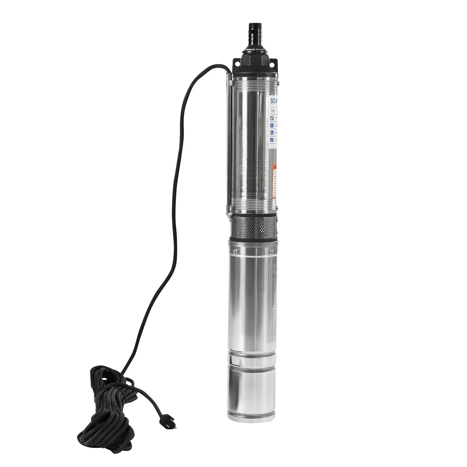 110V Submersible Deep Well Water Pump Stainless Steel Submersible Well Pump