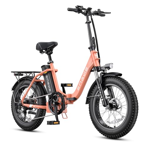 ENGWE 1125W/750W Electric Bike for Adults, L20 2.0 20''×3.0" Fat Tire Electric Bicycle 52V/36V 13Ah Removable Battery Max Range 68/62Miles & 28/20MPH for Urban Commuters, Dual Suspension
