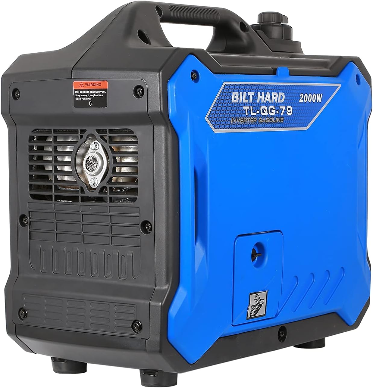 BILT HARD Portable Inverter Generator 2000 Watt, Quiet Outdoor Generator, Gas Powered, for Camping Travel Home Emergency, EPA & CARB Compliant