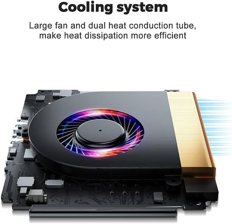 Beelink SER3 Mini PC AMD Ryzen 7 3750H 4C/8T Windows 11 Pro Desktop Computer, 8 GB RAM + 256 GB SSD, Radeon RX Vega 10 Graphics, Dual HDMI and USB-C 4K@60Hz Output, WiFi - BT, Auto Power On