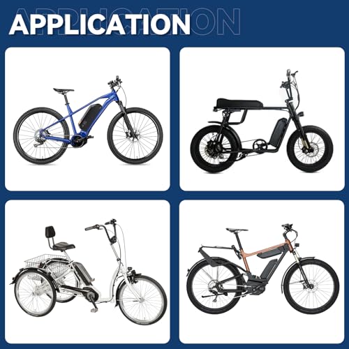 36V 48V 52V Ebike Battery, 15Ah 20Ah Electric Bike Lithium Battery Ebike Battery for 0-1200W Electric Bike with 3A Fast Charger and BMS, LED Battery Indicator, Safety Lock
