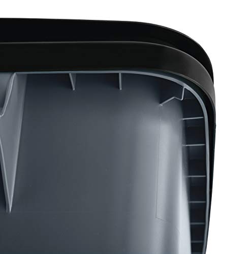 Rubbermaid Commercial Products BRUTE Rollout Heavy-Duty Wheeled Trash/Garbage Can, 50-Gallon, Gray, for Restaurants/Hospitals/Offices/Warehouses/Garage, Pack of 2