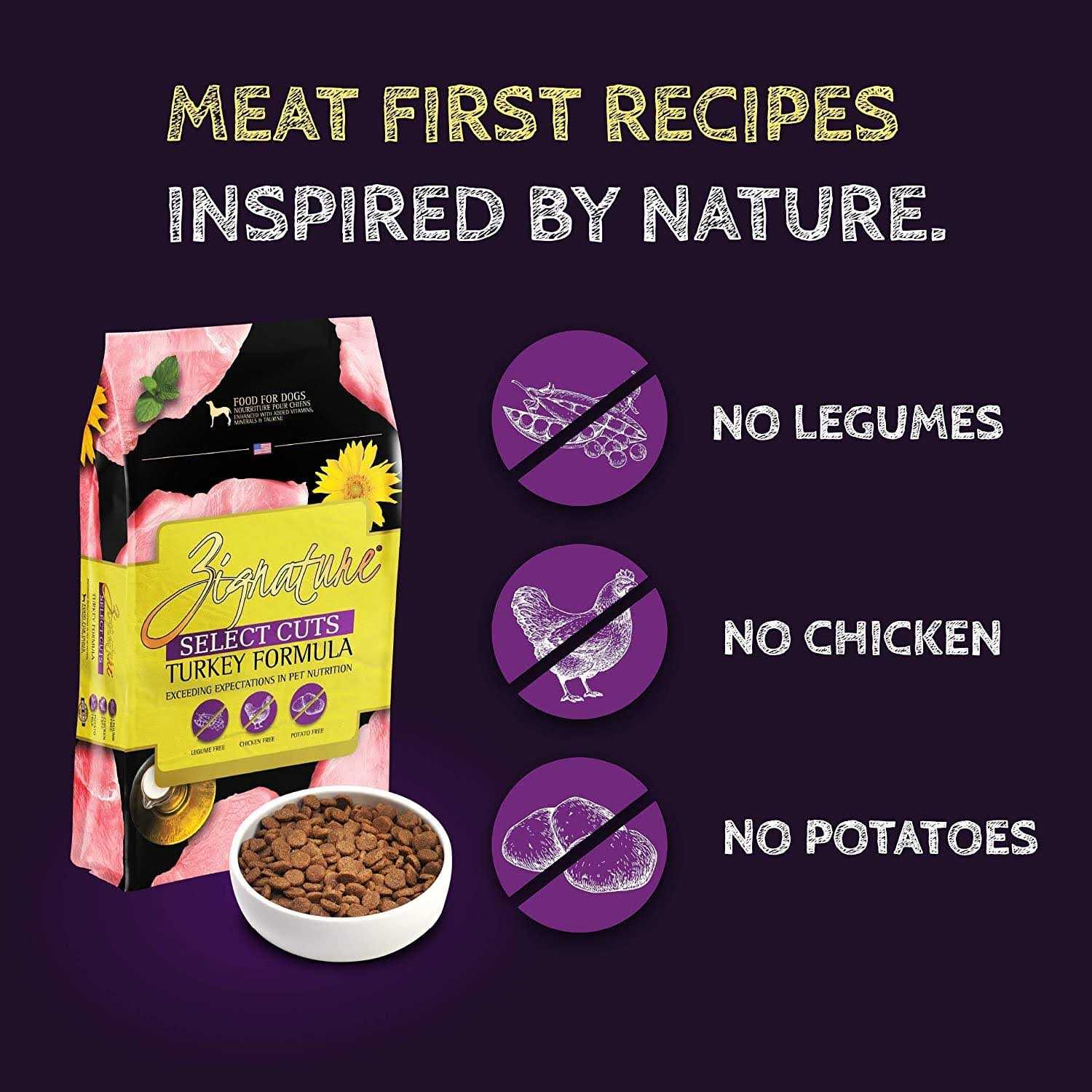 Zignature Select Cuts Turkey Formula Dry Dog Food - Pet Supplies online store