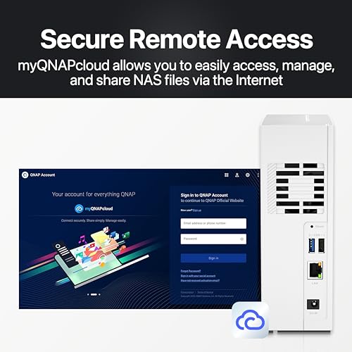 QNAP 4 Bay NAS with 12TB Storage Capacity, Preconfigured RAID 5 Seagate IronWolf Drives Bundle, 2.5GbE Ports (TS-433-4G-44ST-US)