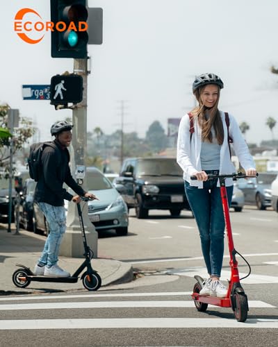 Electric Scooter EC6, 400W Peak Motor & 19 MPH Adults Commuting Scooters, 15 Miles Long Range Electric Kick Scooters, 8.5" Pneumatic Tires Lightweight Foldable E-Scooter with Turn Signals