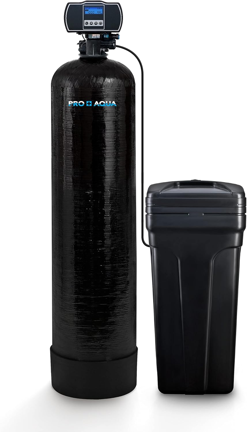 PRO+AQUA Whole House Water Softener High Demand Heavy Duty 80,000 Grain Capacity 1 Ports