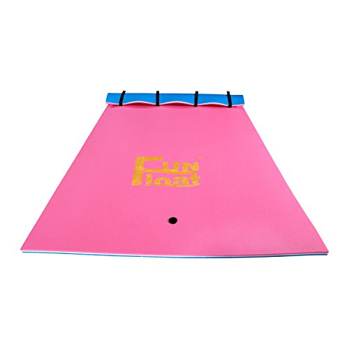 Floating Water Mat, Swimming Island,Aqua Pad,Used in Lake,Pool,on Beach,for Relax, Vacation,Water Activities,Sports,Recreations,Parties,with Mooring Device,Rolled Packed