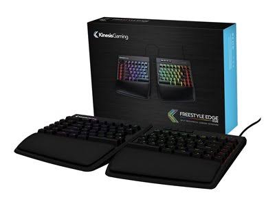 Kinesis Gaming Freestyle Edge RGB Split Mechanical Keyboard (MX Blue)
