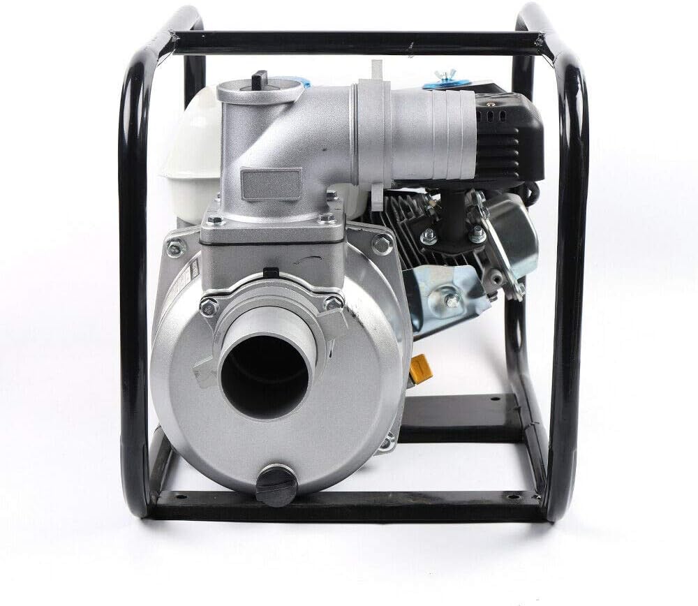 DNYSYSJ Gasoline Water Pump, Gas-Powered Water Transfer Pump 3 Inch 210CC 7.5 HP Heavy Duty Semi-Trash Clean Water Pump Gasoline Engine for Pool Water Remove, lawn garden Irrigate