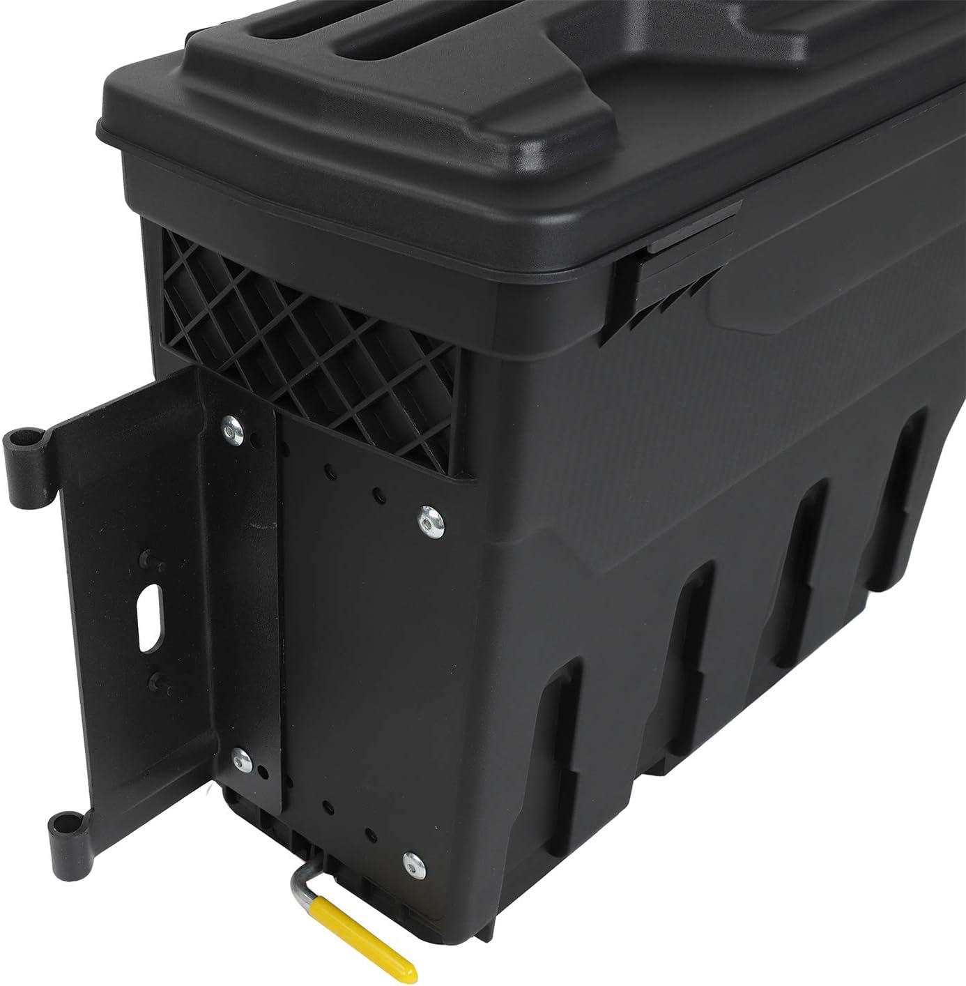 LucaSng Truck Bed Wheel Well Storage Case Tool Box Compatible with Dodge Ram 1500 2500 3500 2002-2018 Rear Driver & Passenger Side Black Lockable Storage Box Unit One Pair
