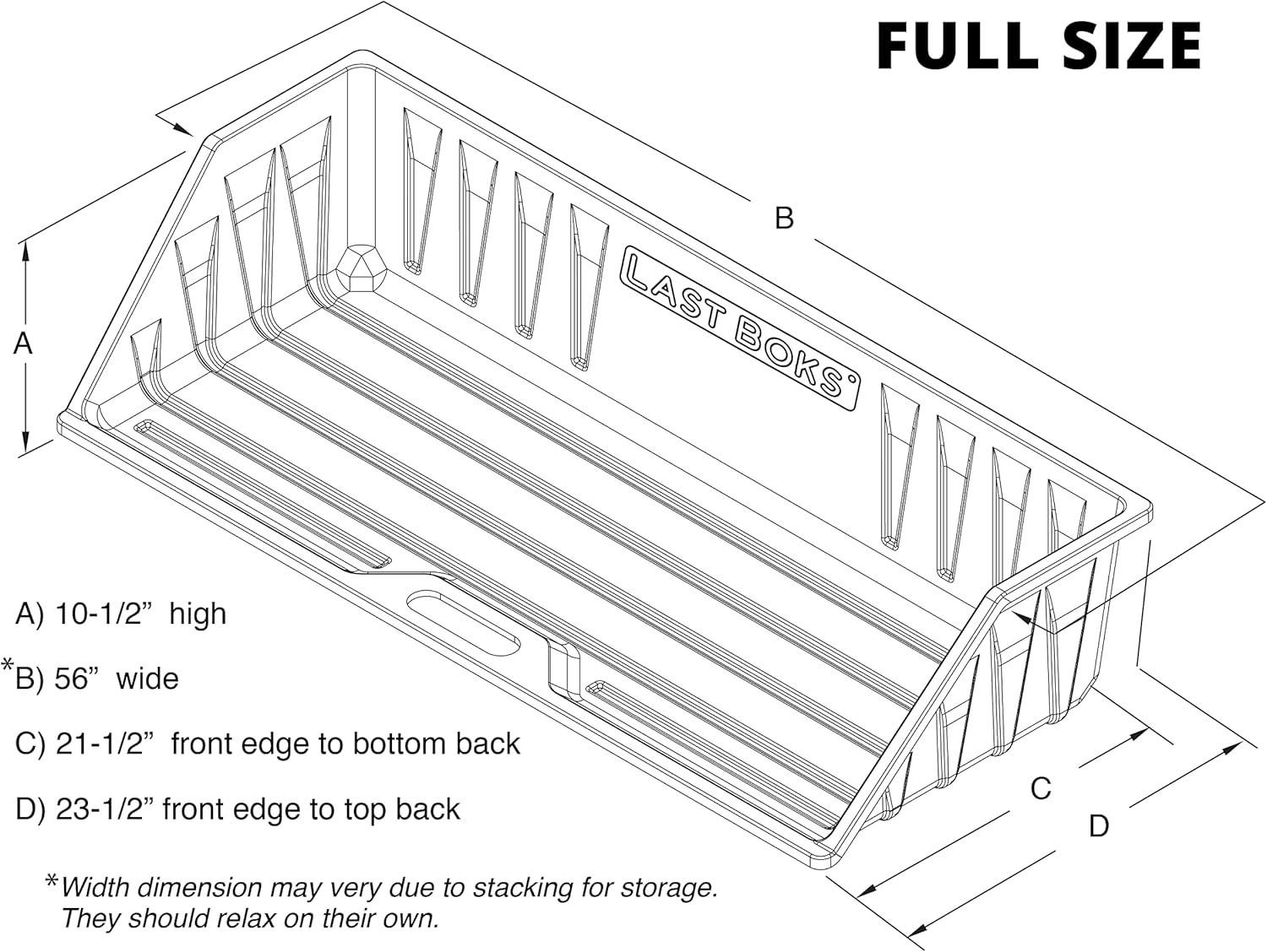 Last Boks Mid Size Truck Bed, Cargo Box Organizer, Slides Out onto Your Tailgate for Easy Access to Load or Unload Your Cargo, Truck Accessories Stores and Protects Your Cargo and Your Truck