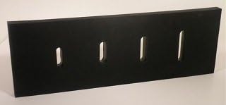 Heavy Duty Rubber Cutting Edge 1-1/2" thick x 8" wide x 7'-6" Long punched 12" Centers Slots. Snow Plow Rubber
