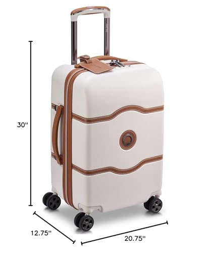 DELSEY PARIS Chatelet Air 2.0 Hardside Luggage with Spinner Wheels, Angora, Checked-Large 28 Inch