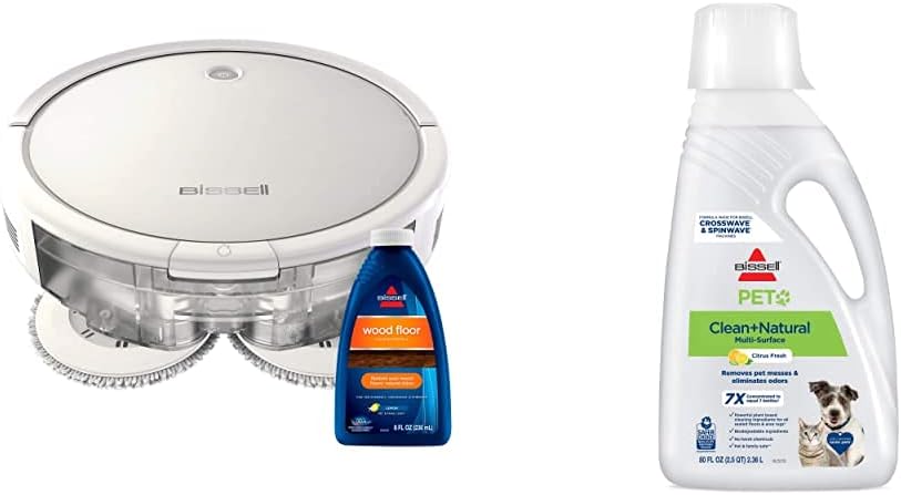 Bissell SpinWave Hard Floor Expert Pet Robot, 2-in-1 Wet Mop and Dry Robot Vacuum, WiFi Connected with Structured Navigation, 3115