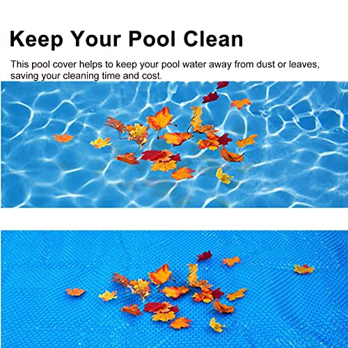 Solar Pool Cover Heat Retaining Blanket Swimming Pool Cover Indoor Outdoor, Micro-Bubble Solar Covers for In-Ground Above-Ground Rectangular Pools and Outdoor Hot Tubs,Dust and Rainproof(4x5 m/13x16.5