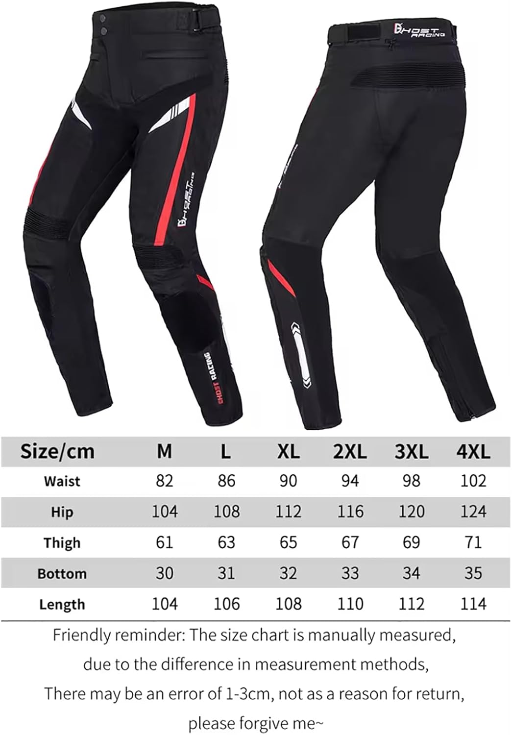 Motorcycle Jacket And Trousers Set, Waterproof Motocross Riding Jacket Windproof Touring Protective, Autumn Winter for Men and Women Racers Motorbike Clothing,L,Grey