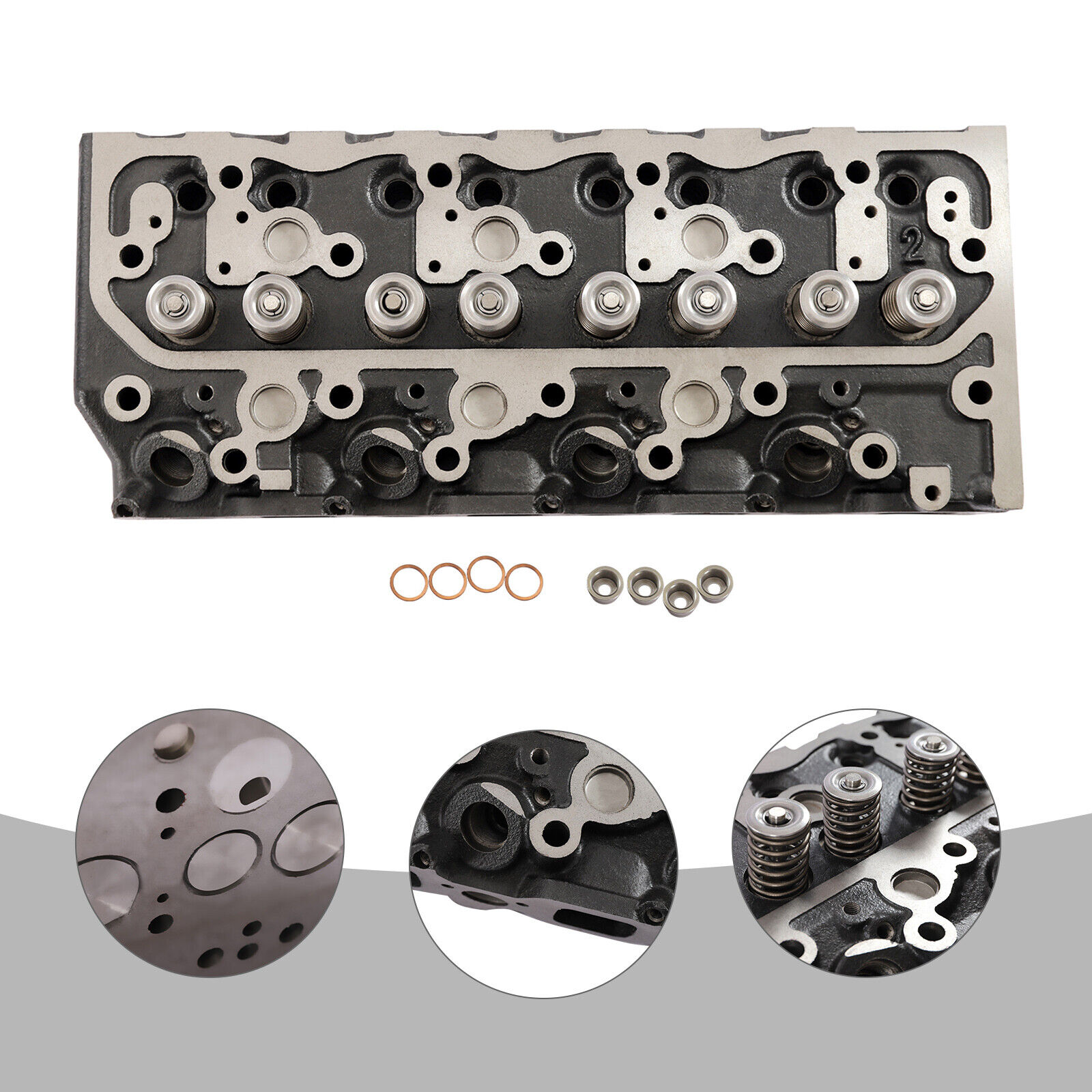 4BD2 Cylinder Head W/ Valves fits Isuzu NPR & NQR Truck 1992-1998
