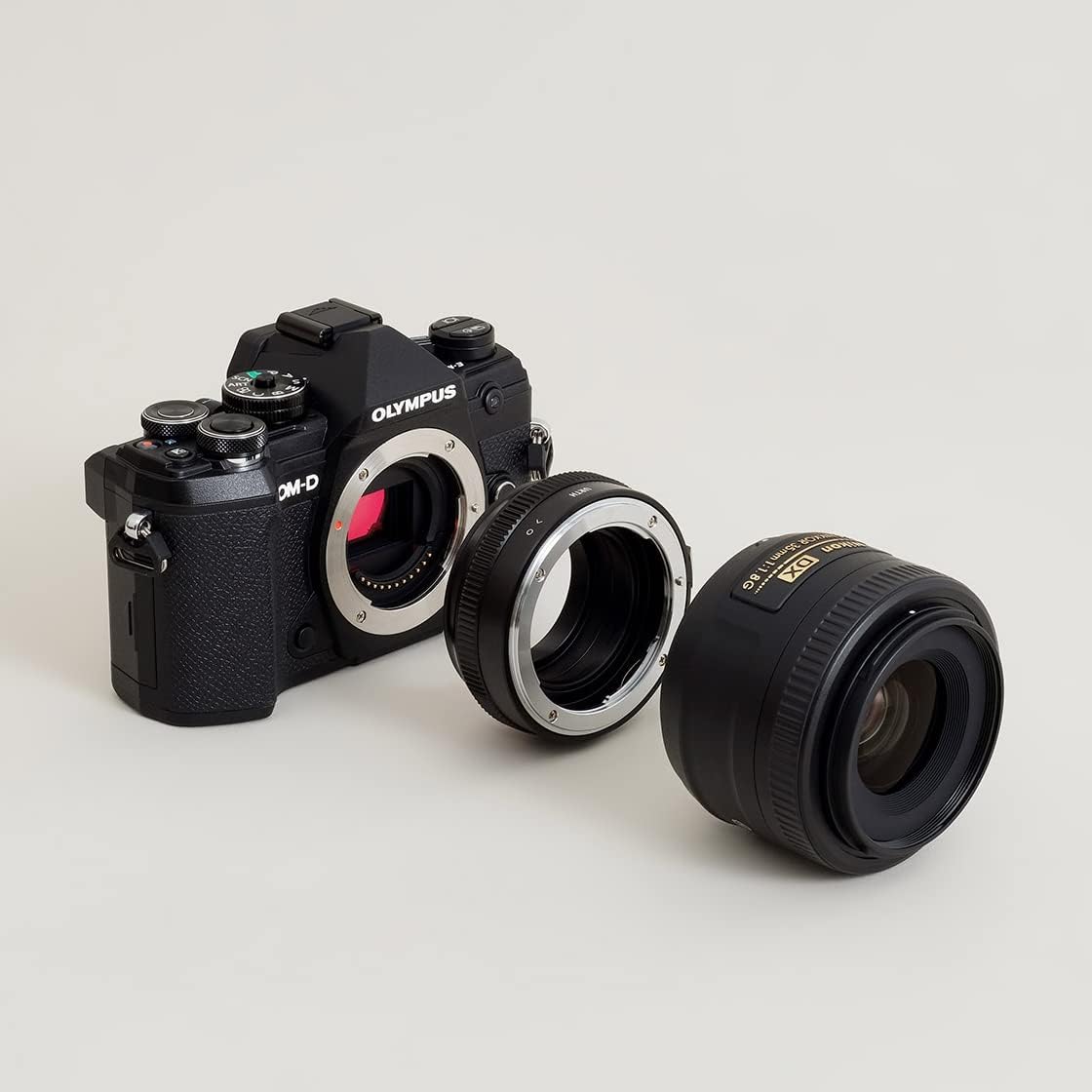 Urth Lens Mount Adapter: Compatible with Olympus OM Lens to Micro Four Thirds (M4/3) Camera Body