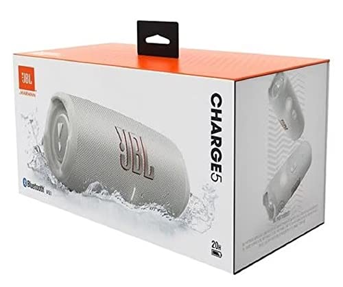 JBL Charge 5 - Portable Bluetooth Speaker with IP67 Waterproof and USB Out - White (Renewed)