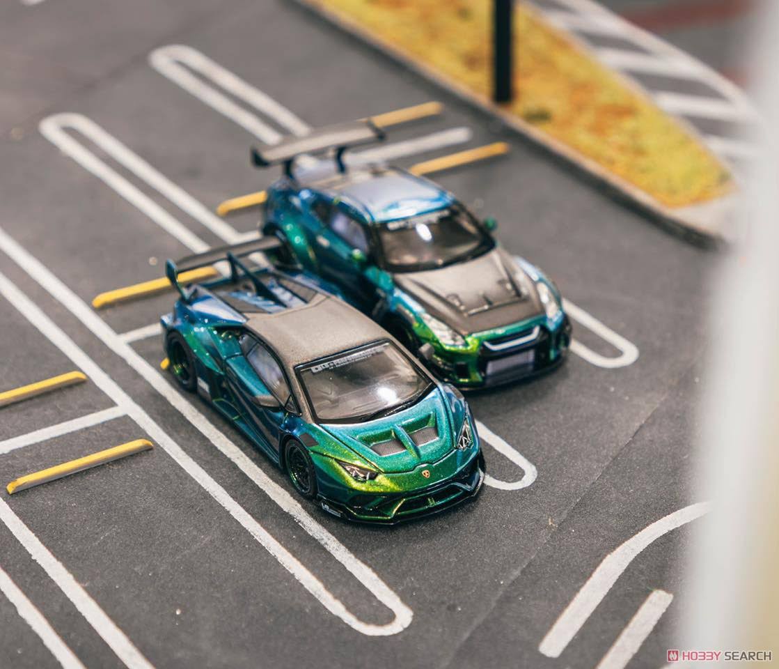 Nissan Skyline GT-R Type 2 Rear Wing Version 3 Tarmac Works Liberty Walk lb Works 1:64 Diecast Model - True Scale Miniatures MGT