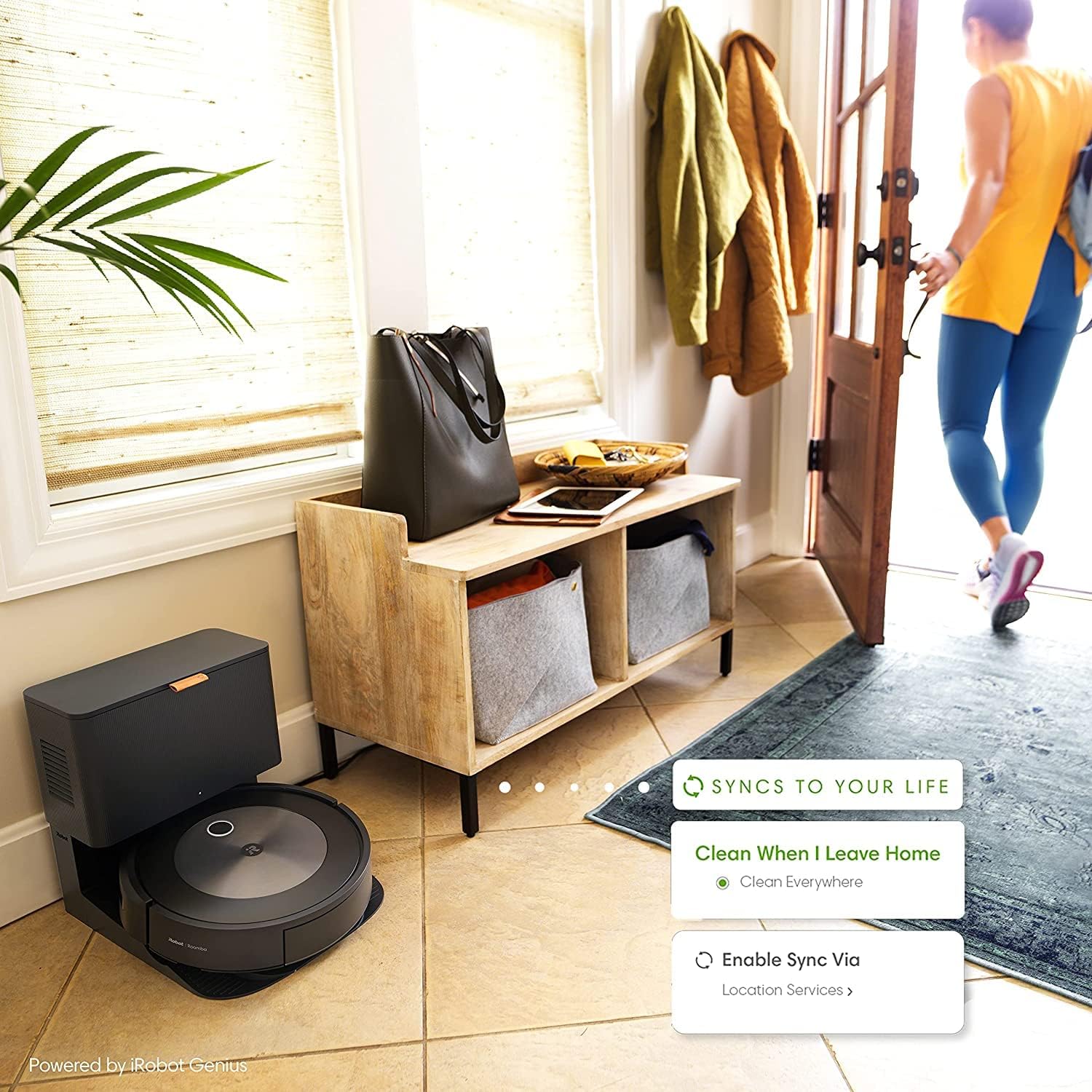 iRobot&reg; Roomba&reg; j7+ (7550) Robot Vacuum Bundle with Automatic Dirt Disposal - Wi-Fi Connected, Smart Mapping, Ideal for Pet Hair (+2 AllergenLock Dirt Disposal Bags)