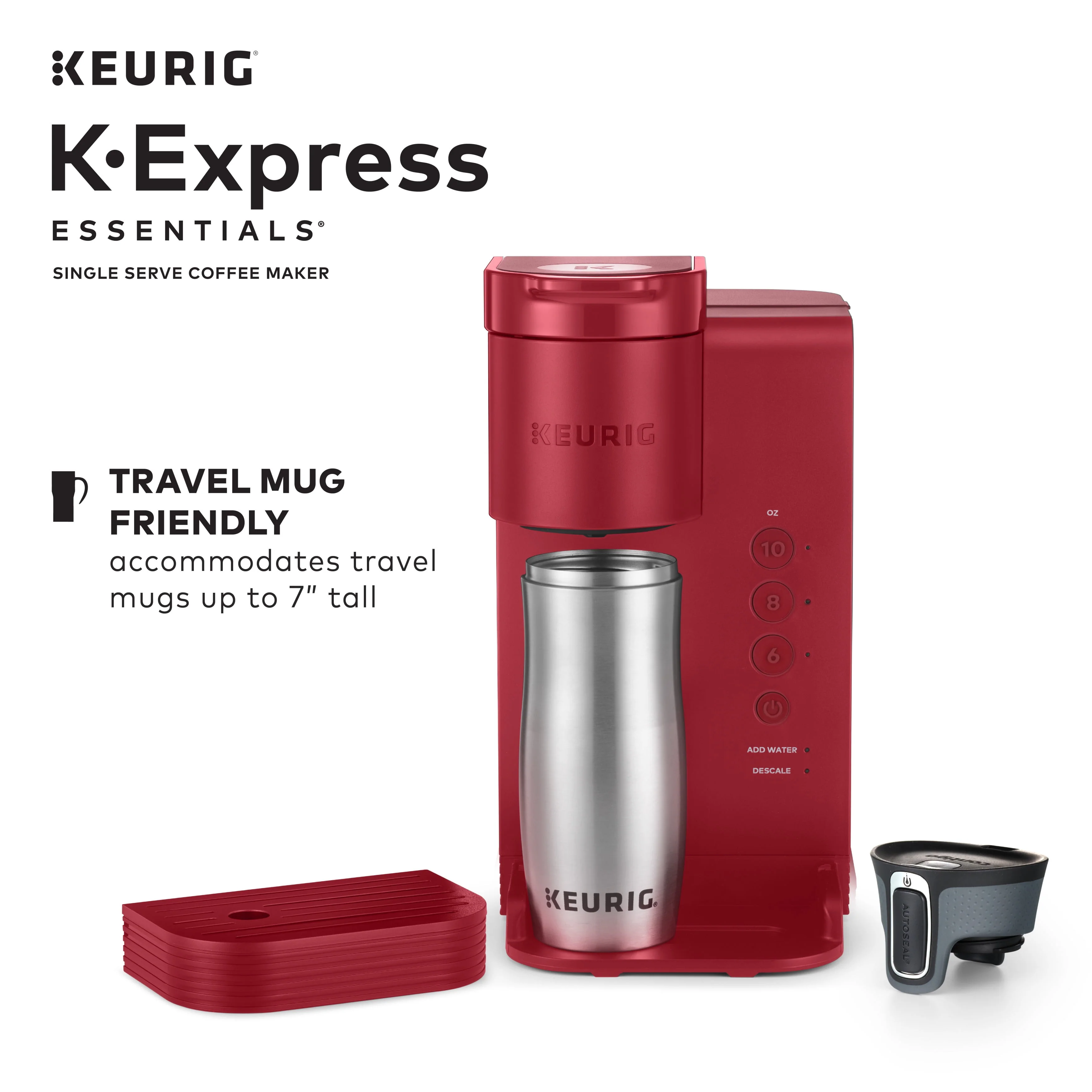 Keurig K-Express Essentials Single Serve K-Cup Pod Coffee Maker, Black