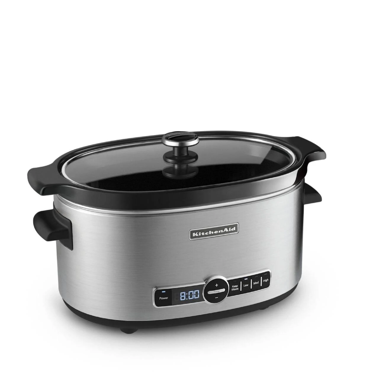 KitchenAid Refurbished 6-Quart Slow Cooker with Glass Lid | Stainless Steel - RKSC6223SS
