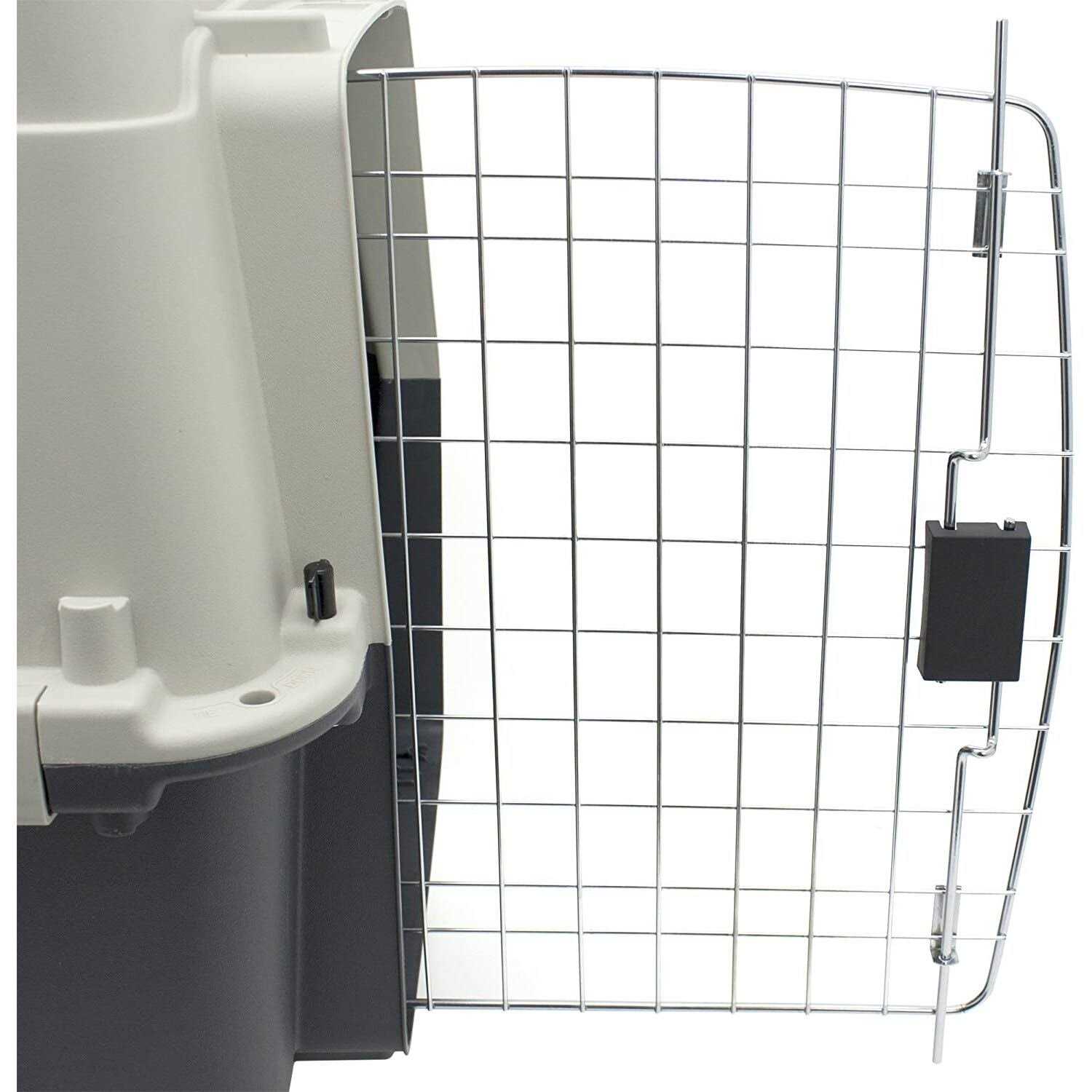 Sportpet Designs Plastic Kennels Rolling Plastic Wire Door Travel Dog Crate - Pet Supplies online store