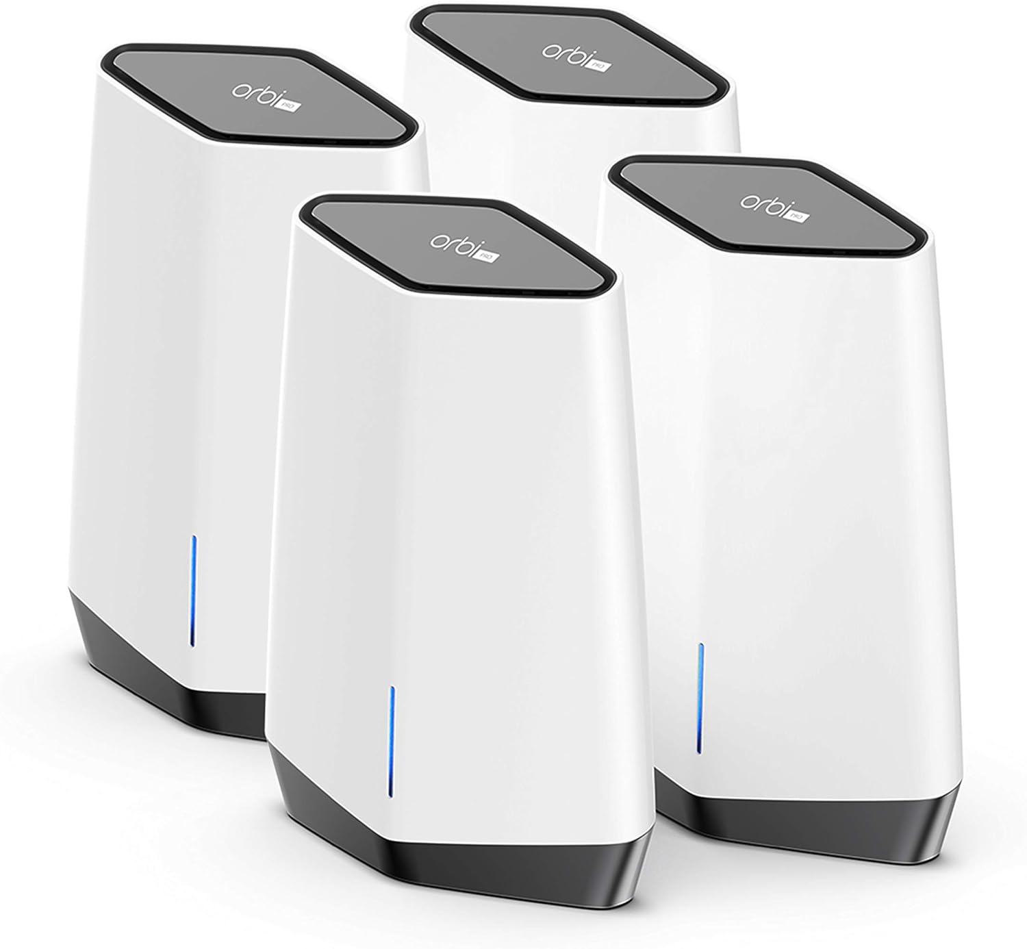 NETGEAR Orbi Pro WiFi 6 Tri-band Mesh System (SXK80) | Router with 1 Satellite Extender for Business or Home | Coverage up to 6,000 sq. ft. and 60+ Devices | AX6000 802.11 AX (up to 6Gbps) (Pack of 2)