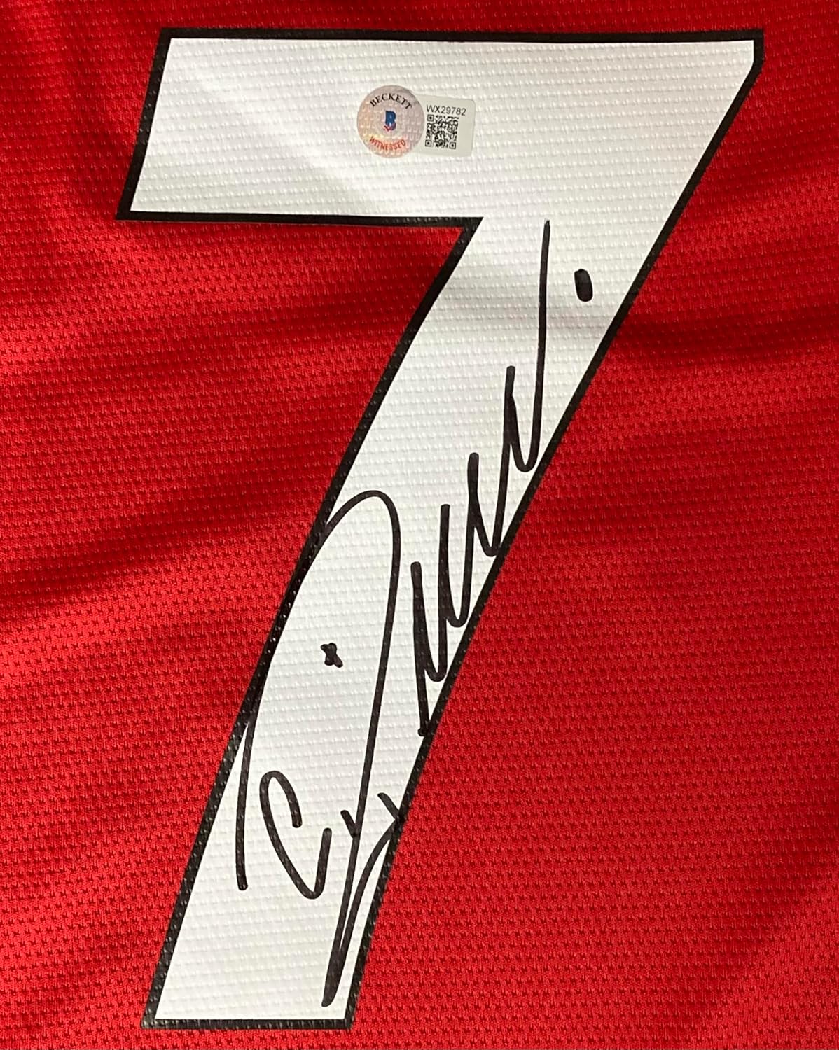 Cristiano Ronaldo Signed Manchester Soccer Jersey BAS ITP