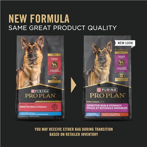 Purina Pro Plan Sensitive Stomach and Stomach Large Breed Dog Food, Salmon Formula - 35 lb. Bag