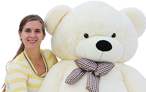 78" Giant Teddy Bear Huge 6.5 feet Stuffed Teddy Bear Soft Toy Valentine's Big Gift (Red)